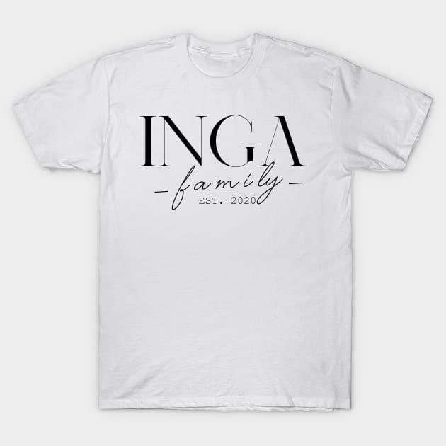 Inga Family EST. 2020, Surname, Inga T-Shirt by ProvidenciaryArtist